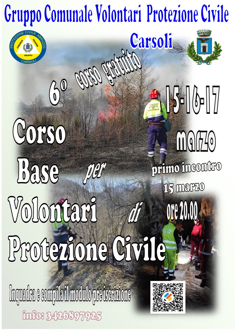 Corso Protezione Civile Carsoli Terre Marsicane