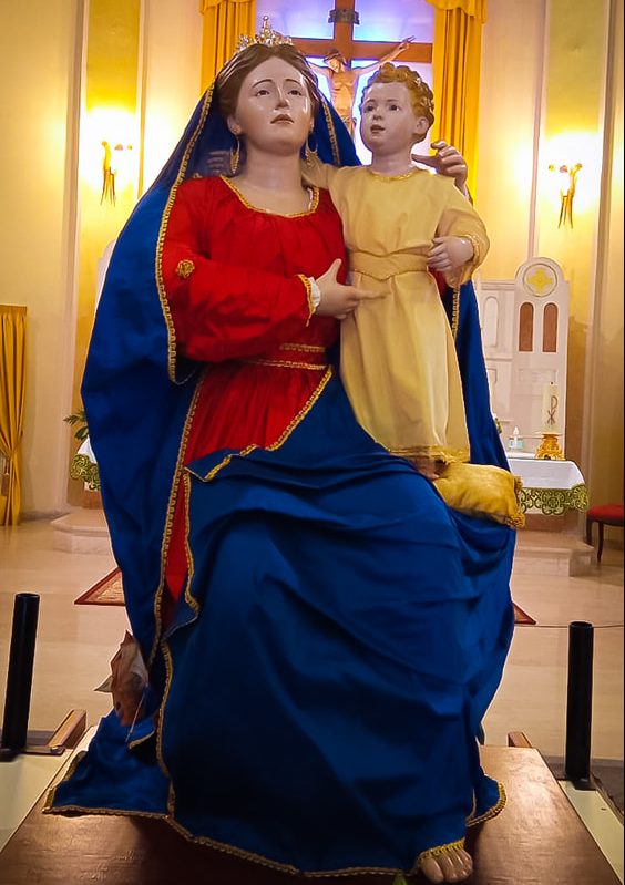 Madonna del Buon Consiglio|Madonna del Buon Consiglio: svelata e benedetta a Venere la nuova sacra immagine||||