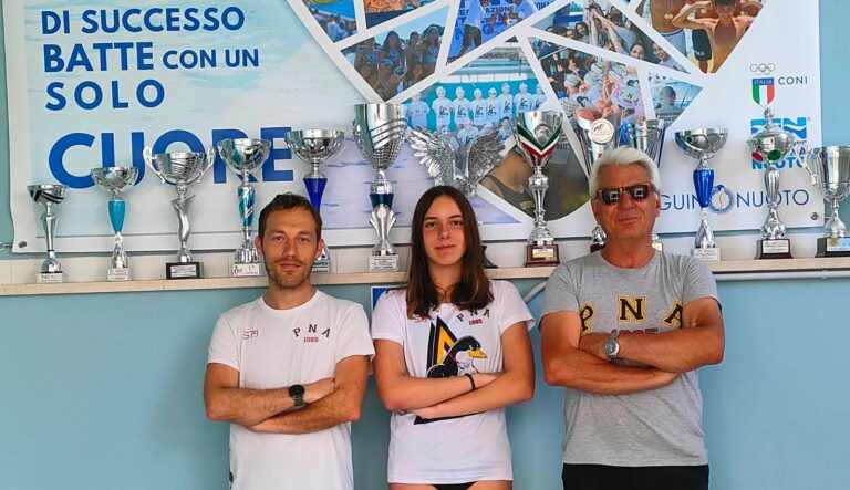 Pinguino Nuoto di Avezzano in gara al XXVI Trofeo delle Regioni Esordienti A con Alessia Marconi