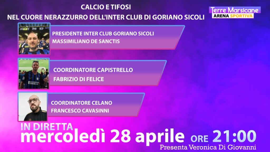 La pandemia con gli occhi dei tifosi: l'Inter Club Goriano Sicoli si racconta