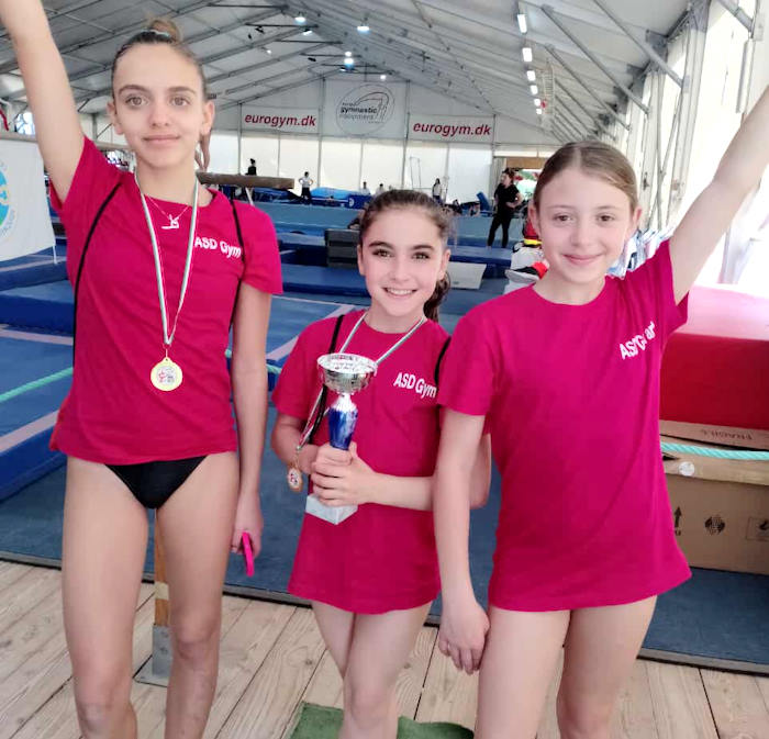 Tre atlete dell'Asd Gym Art di Avezzano al 3° posto della finale nazionale Acrobat 3|