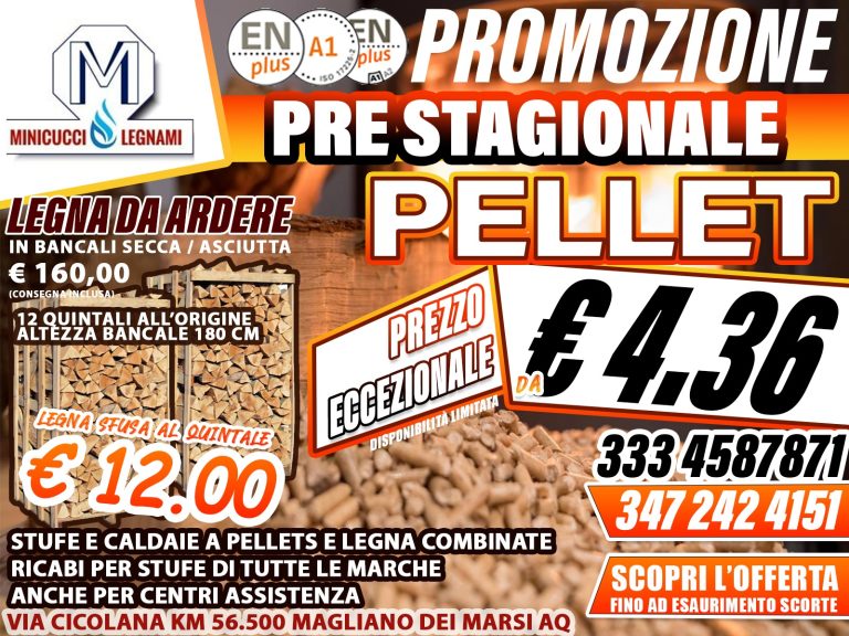 Prestagionale Pellet: ecco come acquistare Pellet|