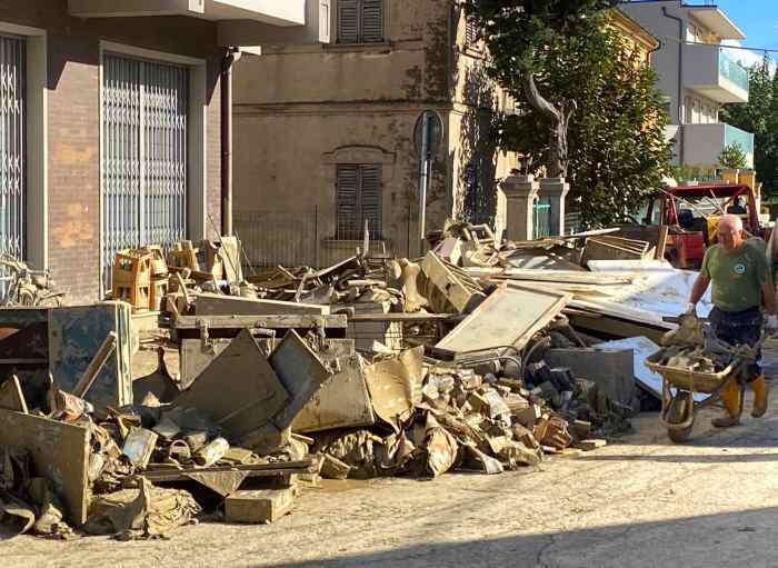 La Protezione Civile di Tagliacozzo in campo per una settimana tra gli alluvionati delle Marche