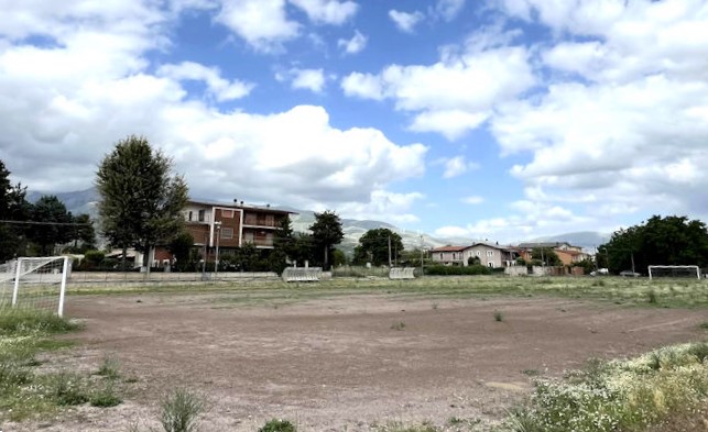 Iniziati i lavori di riqualificazione del campo sportivo "Don Luigi Di Summo" a Borgo Strada 14 a Celano