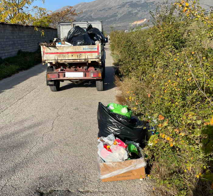 Bonifica rifiuti abbandonati nella periferia di Celano|||||||