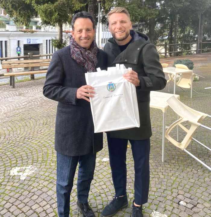 Ciro Immobile a passeggio tra le montagne abruzzesi