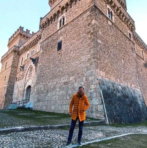 Beppe Convertini al Castello Piccolomini di Celano per una nuova puntata di Linea Verde su Rai Uno||||||