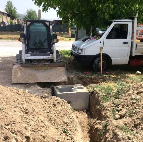 Inizio lavori in via Coppa d'Oro a Celano. Sindaco Santilli: "doteremo la zona di illuminazione