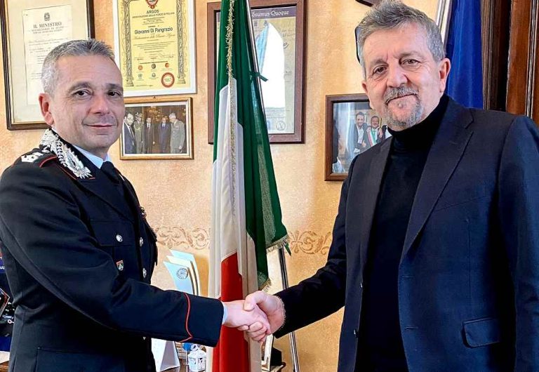 Il Sindaco Di Pangrazio incontra il col. Cirillo