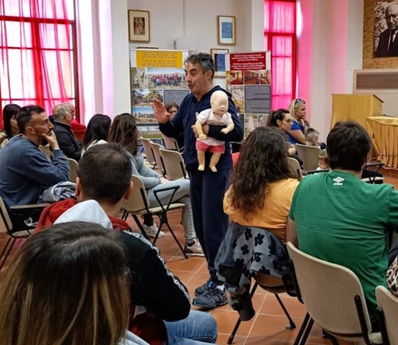 Grande partecipazione al corso di disostruzione pediatrica tenuto da Luigi Soricone a Pescina|||||