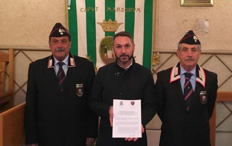 Rinnovata la convenzione per i servizi di pubblica utilità tra il comune di Tagliacozzo e l'Associazione dei Carabinieri