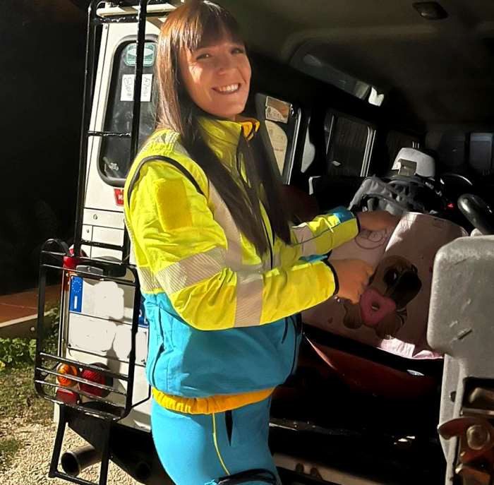 Emanuela Caniglia da San Benedetto dei Marsi è partita volontaria per le Marche