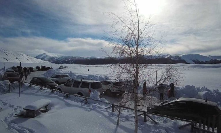 Grande gelo durante la notte: raggiunti -21° a Campo Felice