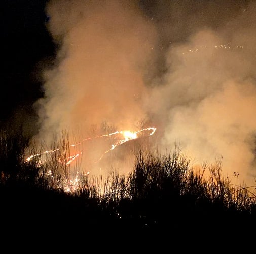 Incendi a Carsoli e nella Piana del Cavaliere