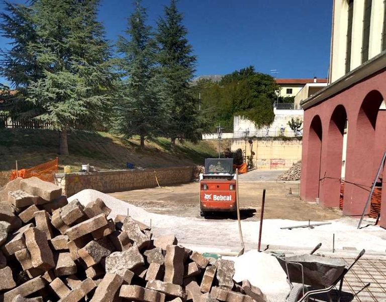 Lavori in corso ad Aielli