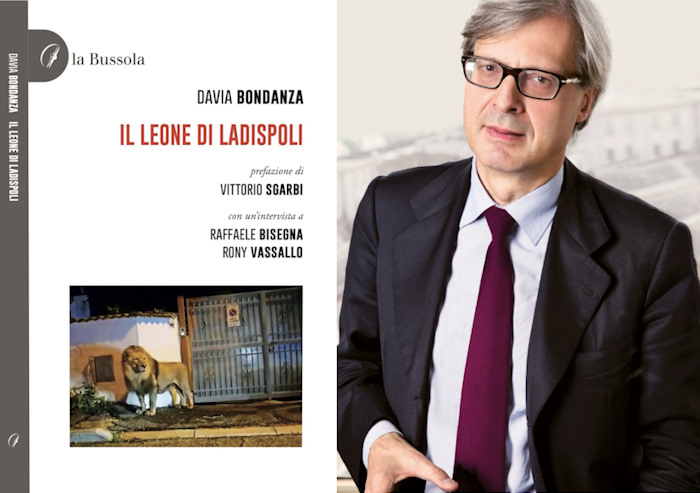 Vittorio Sgarbi a Capistrello per presentare "Il leone di Ladispoli" di Davia Bondanza con un'intervista al dott. Raffaele Bisegna che sedò l'animale|