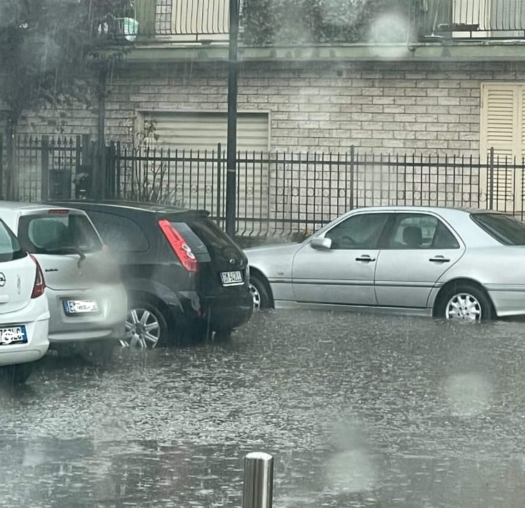 Maltempo nella Marsica: a Tagliacozzo strade allagate e disagi alla viabilità