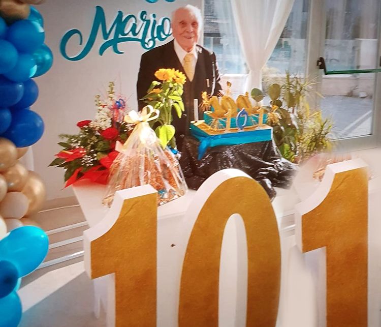 Trasacco celebra i 101 anni di nonno Mario: "Leggo tanto