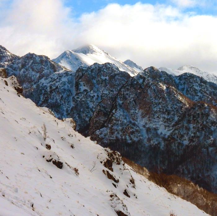 Neve nelle località del Parco Nazionale d'Abruzzo