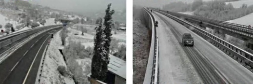 Mezzi antineve in azione sulle autostrade A24 e A25