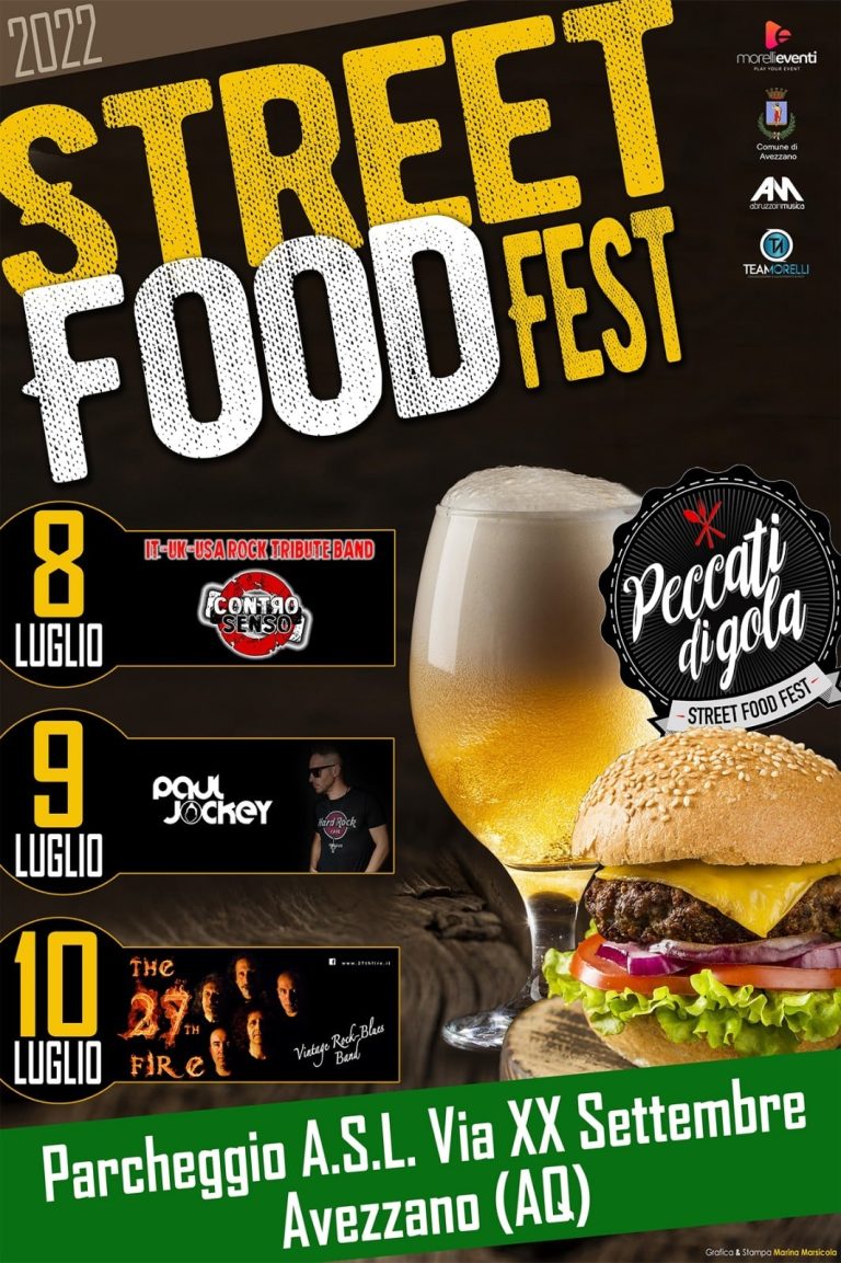 Gli eventi in programma per "Peccati di Gola Street Food Fest"