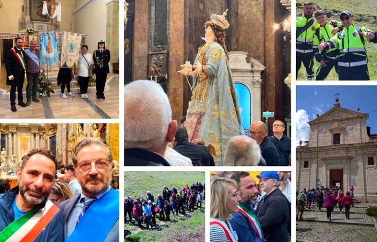 Pellegrini di Gioia dei Marsi in visita alla Madonna della Libera e alla Madonna delle Grazie