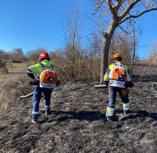 Incendio nella Vallata di Poggio Filippo