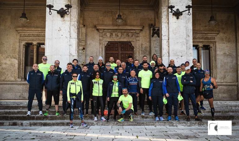 80 atleti partecipano alla prova generale del percorso della "Fucino Half Marathon" in programma il 30 aprile|||