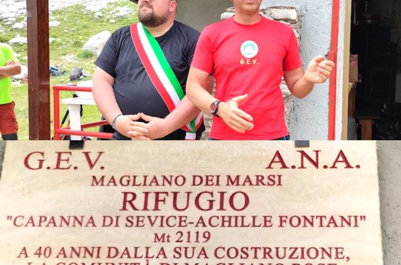 Il rifugio Capanna di Sevice sul Velino intitolato ad Achille Fontani