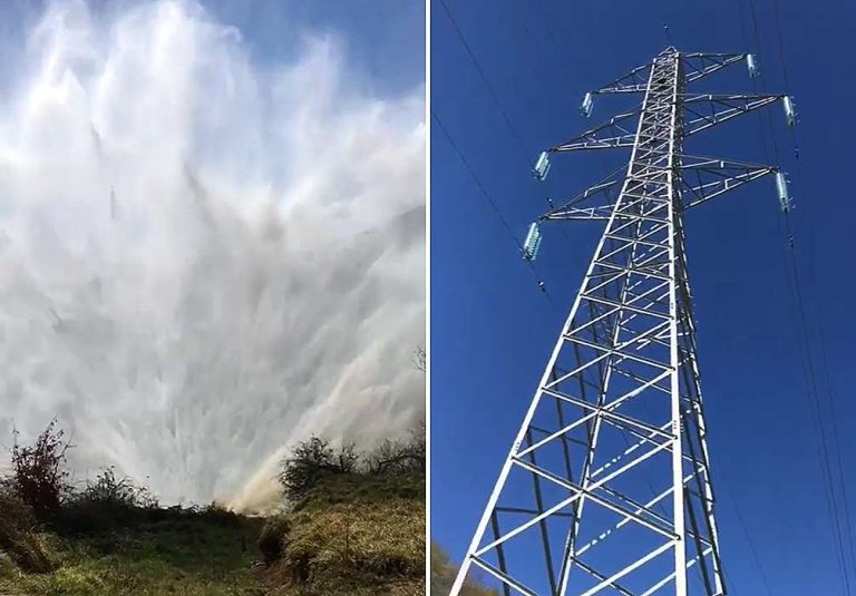 Rottura della condotta idrica del Liri