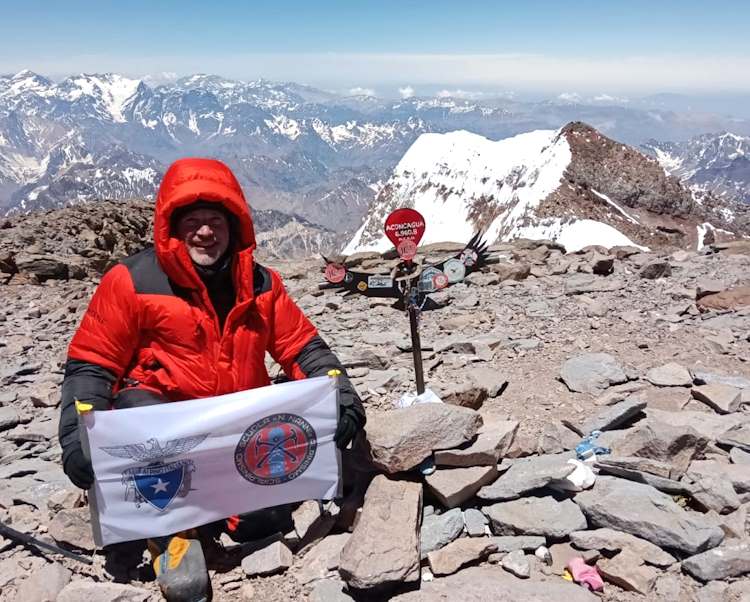 L'abruzzese Rubino De Paolis ha conquistato la vetta dell'Aconcagua a 6.960 metri