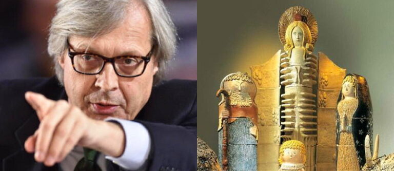 Sgarbi sul Presepe di Castelli a San Pietro: "oscenità