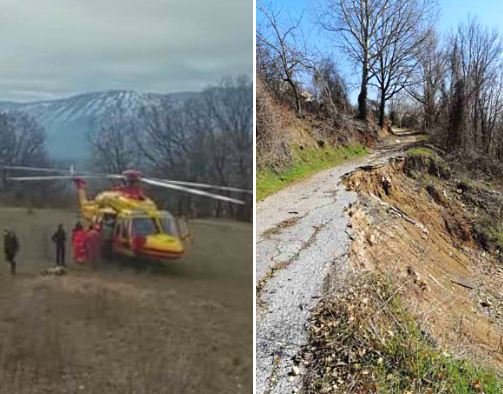 Problemi a Poggio Filippo per la strada franata circa un anno fa