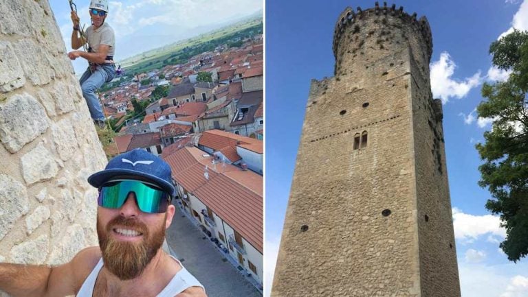 Ripulita dalle erbacce l'antica Torre Febonio di Trasacco