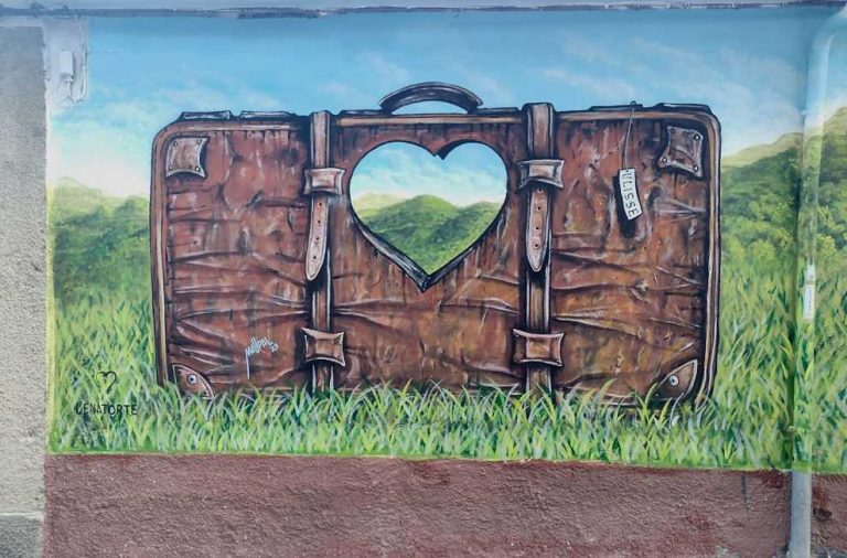 Seconda edizione di "Pescocanale, cuore pulsante e valigia di cartone": nuovi murales per il borgo