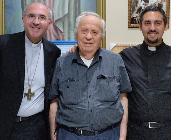 Il vescovo Giovanni e don Lorenzo Macerola in visita presso la missione di don Giovanni Cosimati e padre Beniamino Resta in Brasile