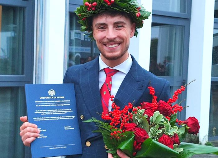 Vincenzo Alfonsi di Gioia dei Marsi si laurea in "Scienze e Tecnologie Alimentari" con un brillante 110 e Lode 