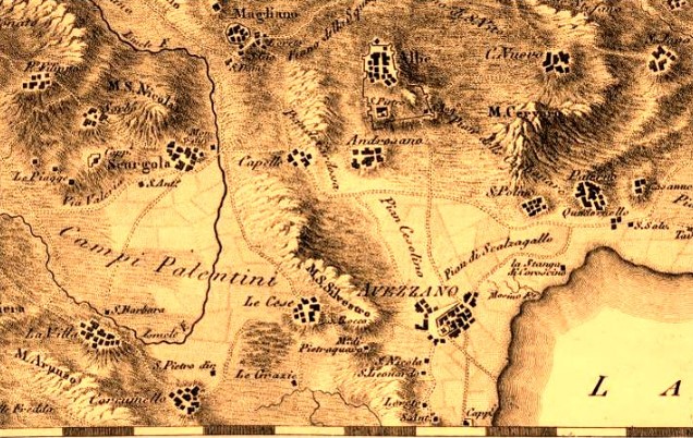 Mappa della Marsica occidentale