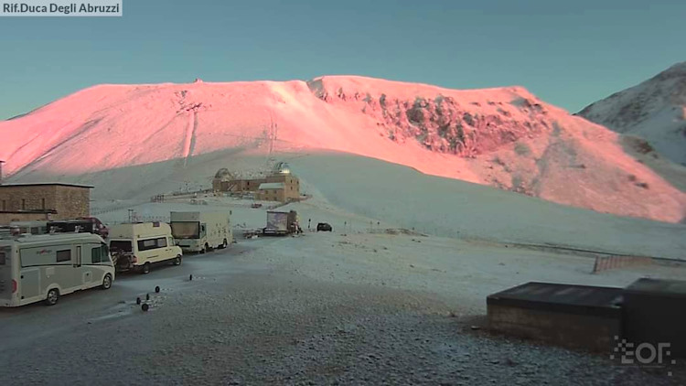 Bianco risveglio a Campo Imperatore