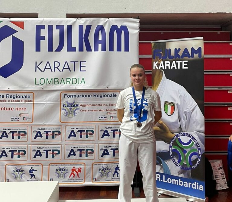 Carola Federici della Karate Doschi ASD, sul podio del CRT Games per il terzo anno consecutivo