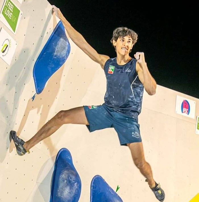 Arrampicata sportiva, l'abruzzese Niccolò Salvatore è Campione del Mondo universitario