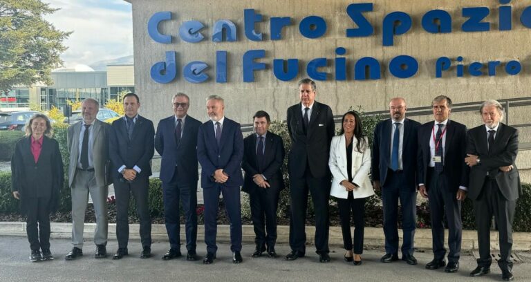 delegazione del Comitato Parlamentare per la Sicurezza della Repubblica (COPASIR) al Centro spaziale del Fucino