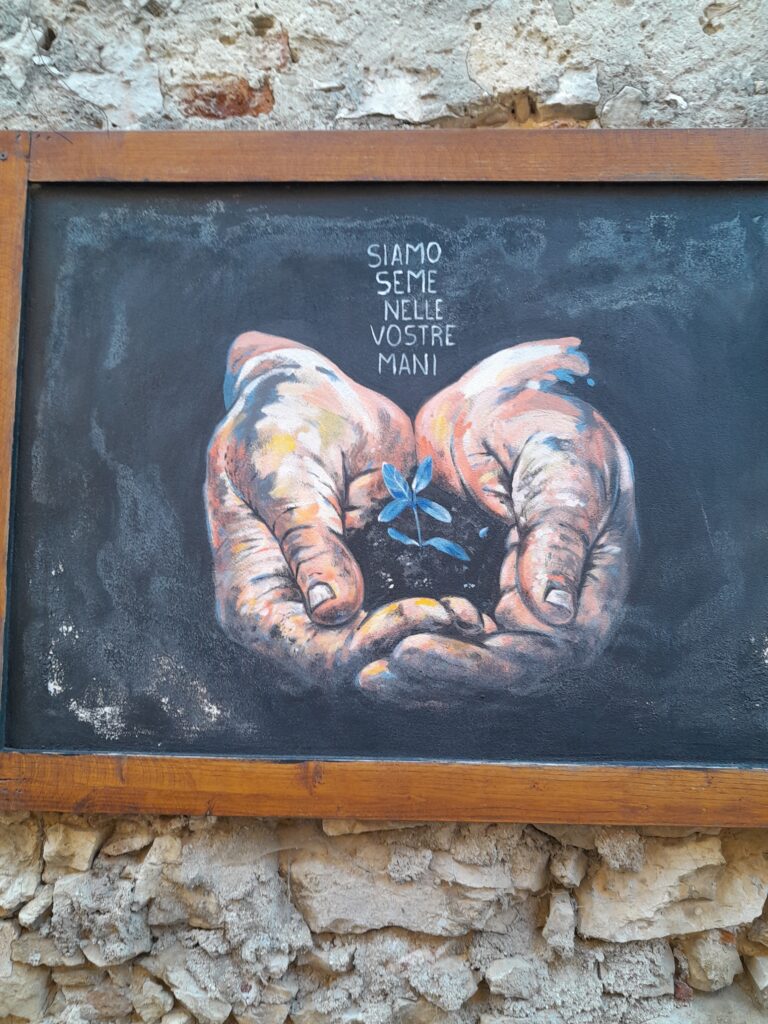 Murales dedicato ad Alberto Manzi