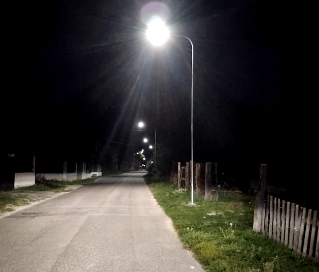 Nuova illuminazione lungo la SP 21 Magoranese: sindaco Alfonsi: "Più sicurezza a Casali di Aschi"