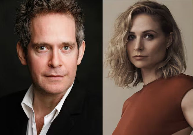 L'attore Tom Hollander a Magliano de' Marsi per le riprese della serie TV "Iris"