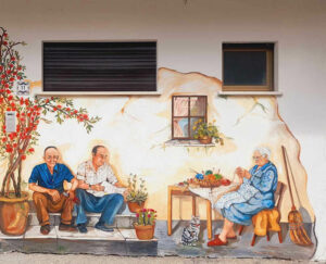 A Rendinara un nuovo murale, realizzato da Eleana Spaziani, racconta preziosi ricordi di vita