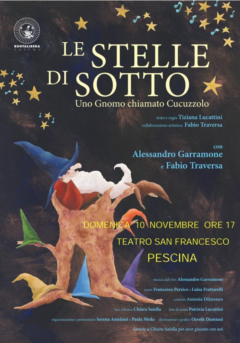 "Le Stelle di Sotto" uno spettacolo magico e gratuito per tutta la famiglia al Teatro San Francesco di Pescina