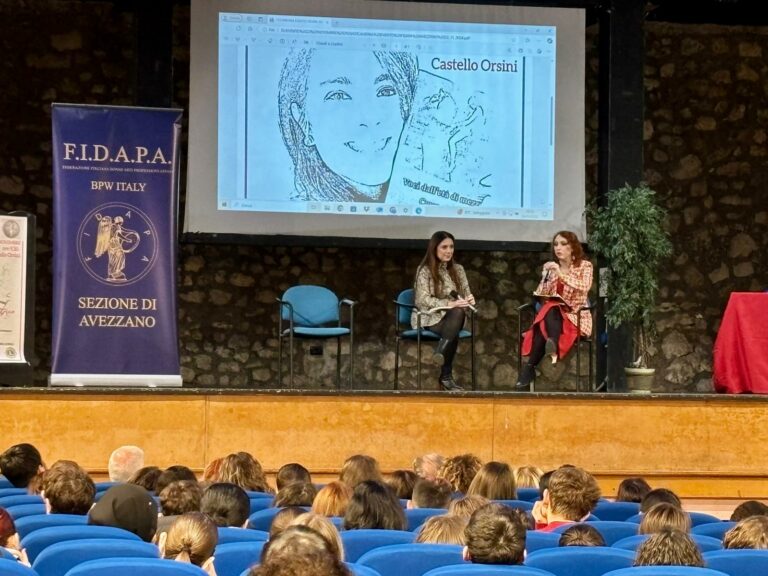 Fidapa Avezzano con gli Studenti e la scrittrice Chiara Pepe