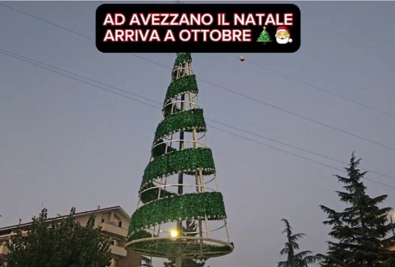 Natale quest'anno arriva in anticipo, ad Avezzano