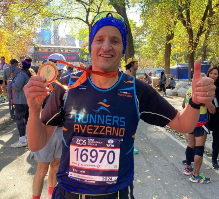 Fernando Scatena di Avezzano alla Maratona di New York